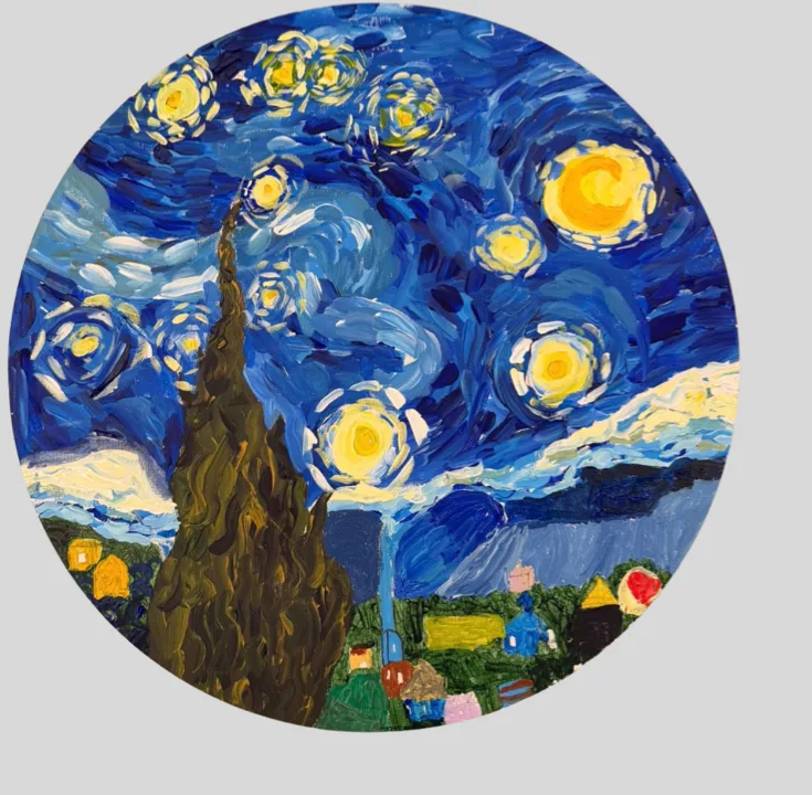 Starry Night inspired painting made at Studio21